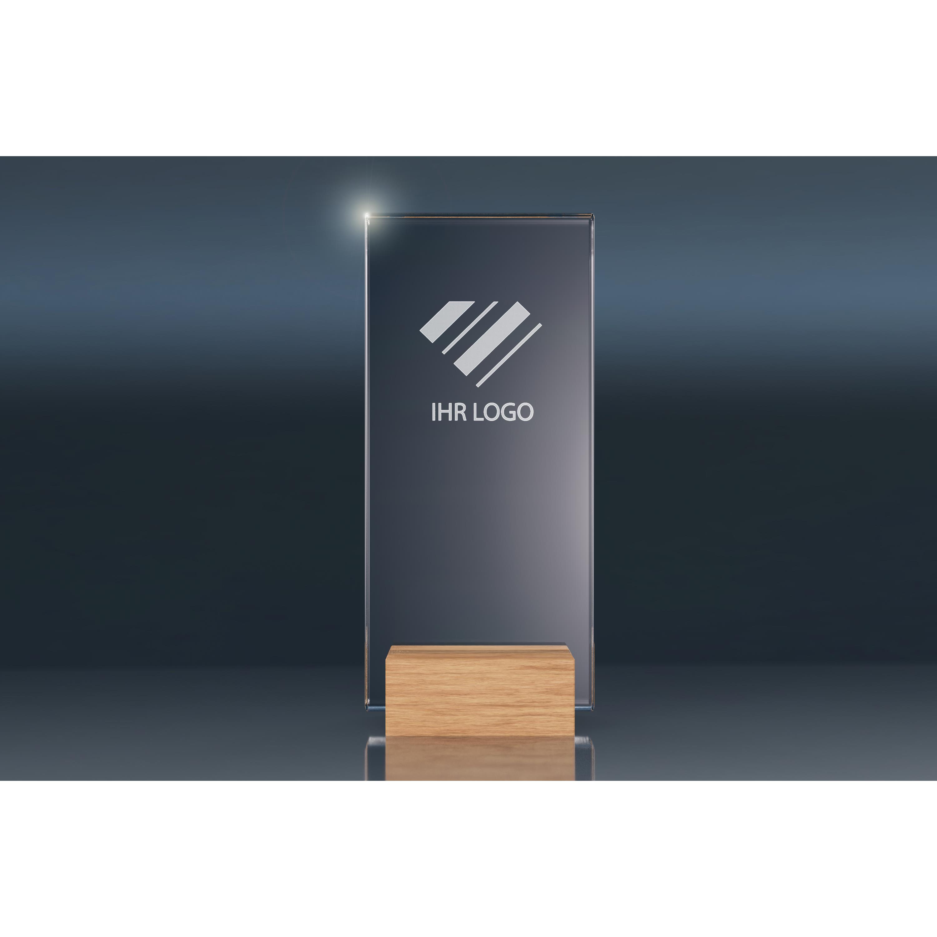 Crystal Trophy WOODEN STAND (M)