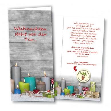 Eco-Pin auf Klappkarte mit einfachem Magnet