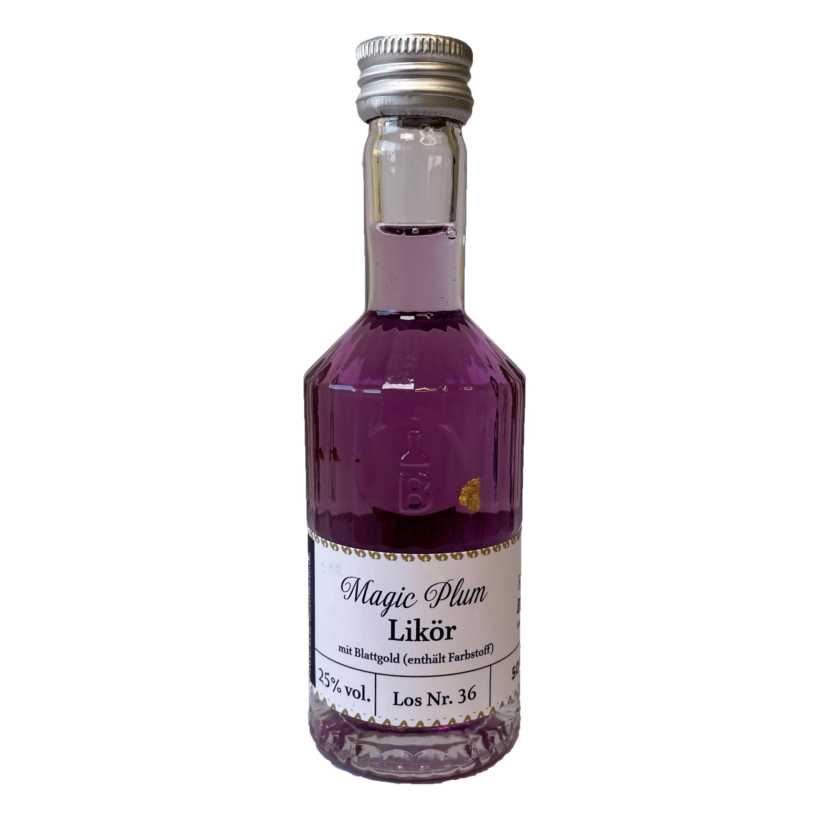 Magic-Plum-Likör 50 ml in Tastingflasche, 25 % vol.