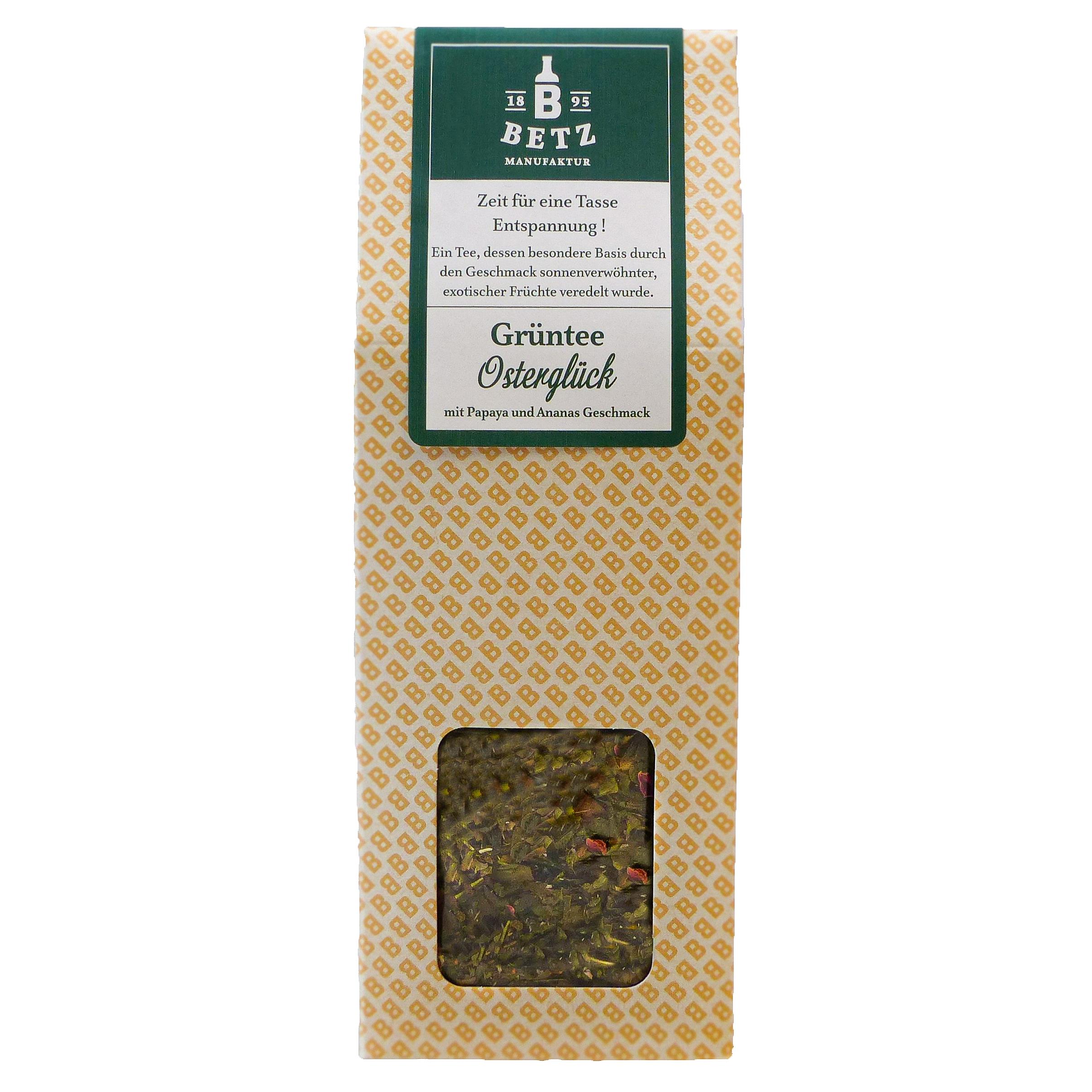Grüntee ´Osterglück´, 80 g in Präsentkartonage