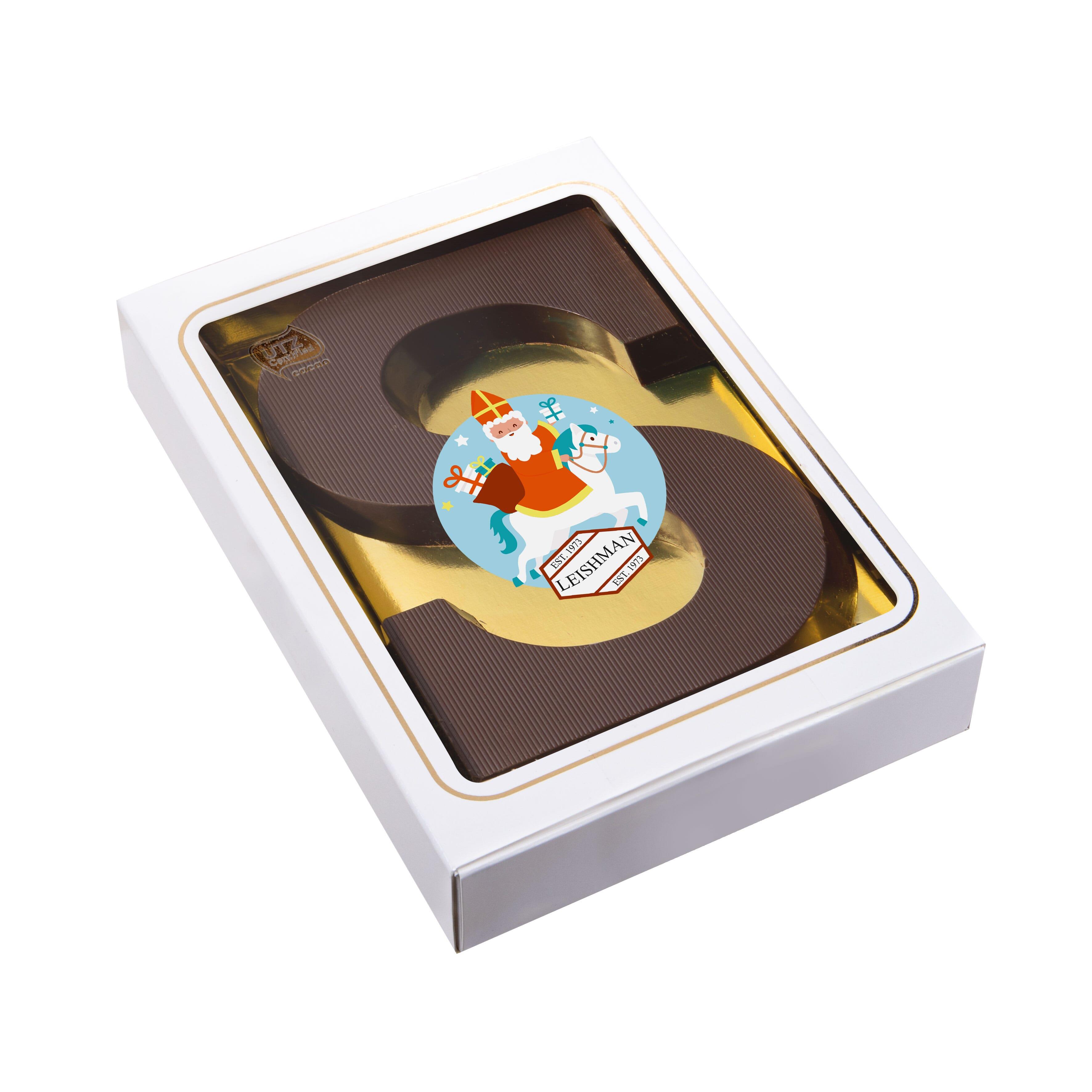 Sinterklaas Buchstabe ´S´ Zartbitterschokolade  150 Gramm