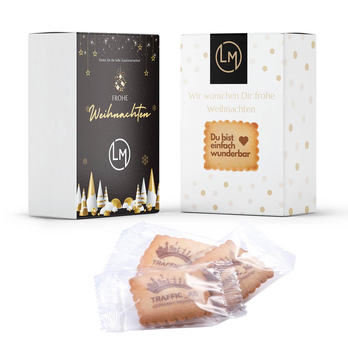 15 BUTTERKEKSE IN EDLER GESCHENKBOX (Kartonage bedruckt)