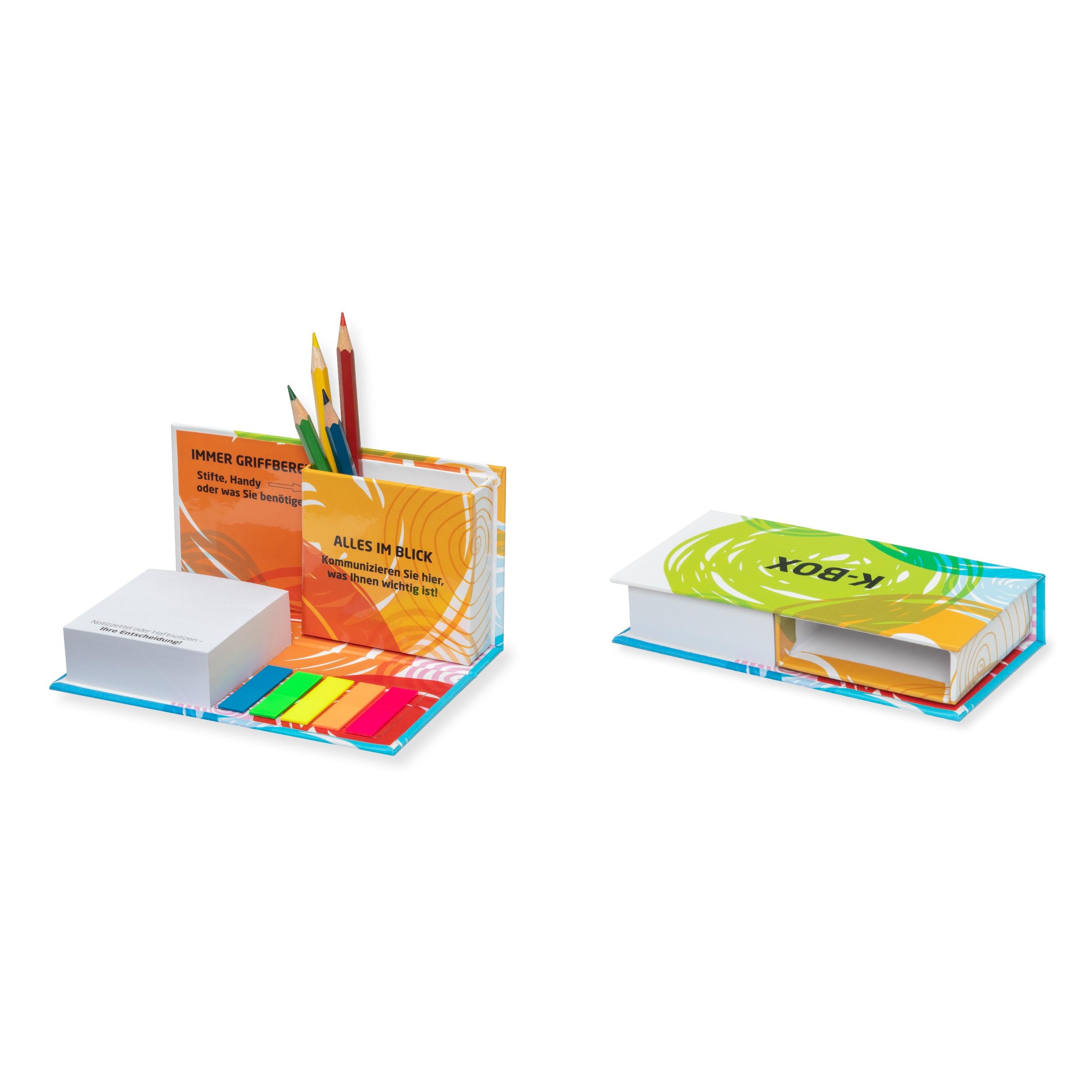 K-BOX - Haftnotizen, Index + Stiftebox