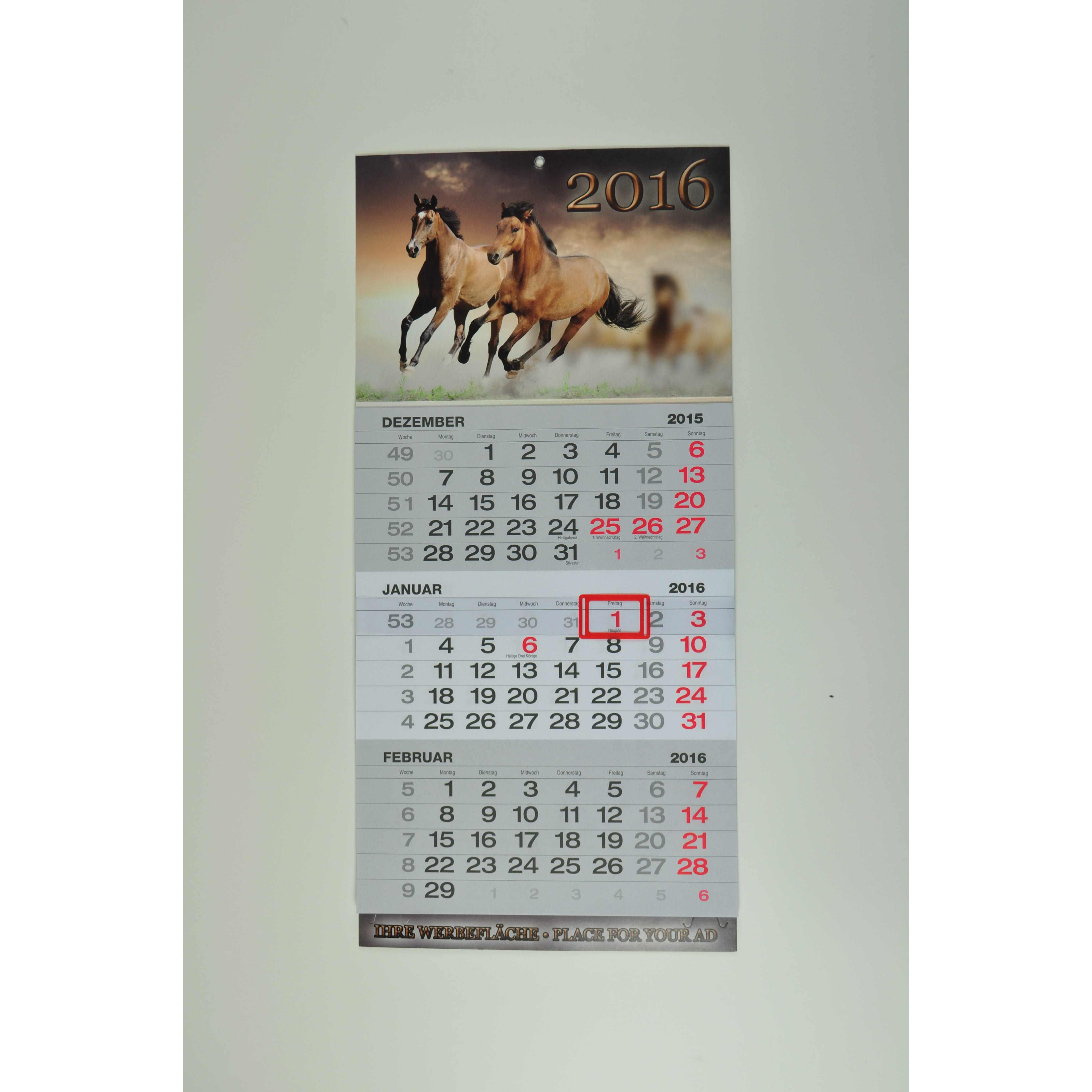 3-Monatskalender-Standard